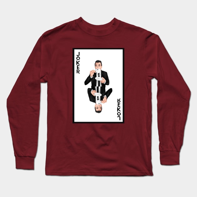 Impractical Jokers - Joe-ker Card - Joker Card - Joe Gatto Vector Illustration Long Sleeve T-Shirt by WaltTheAdobeGuy